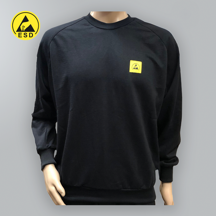 PREMIUM UNISEX ESD Sweatshirt (Round Neck) BLACK PREMIUM UNISEX ESD Sweatshirt (Round Neck) BLACK